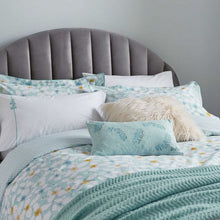 Load image into Gallery viewer, KATIE PIPER <BR>
Restore Petal <BR>
Aqua <BR>
Duvet COver Sets & Throw <BR>
