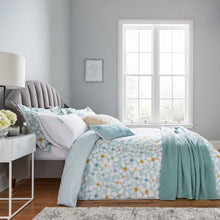 Load image into Gallery viewer, KATIE PIPER <BR>
Restore Petal <BR>
Aqua <BR>
Duvet COver Sets & Throw <BR>