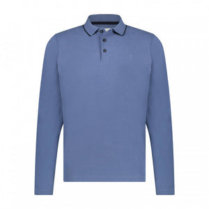 STATE OF ART <BR>
Long sleeved cotton polo in regular fit <BR>