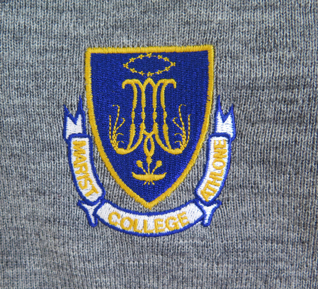 THE MARIST COLLEGE<BR>
Wool Mix Jumper <BR>
Grey with crest <BR>