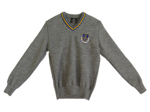 THE MARIST COLLEGE<BR>
Wool Mix Jumper <BR>
Grey with crest <BR>