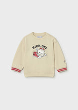 Load image into Gallery viewer, MAYORAL <BR>
Interactive loose fit baby sweatshirt <BR>
Cream with Red trim <BR>
