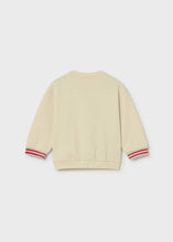 Load image into Gallery viewer, MAYORAL <BR>
Interactive loose fit baby sweatshirt <BR>
Cream with Red trim <BR>

