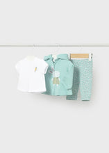 Load image into Gallery viewer, MAYORAL <BR>
Baby Girl 3 pce tracksuit with hood <BR>
Anise <BR>
