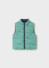 Load image into Gallery viewer, MAYORAL <BR>
Reversible printed baby vest <BR>
Navy/Aqua <BR>
