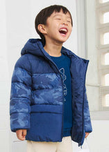 Load image into Gallery viewer, MAYORAL <BR.
Boys' mixed-fabric jacket <BR>
Blue <BR>
