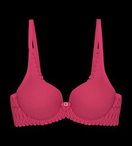 TRIUMPH LINGERIE <BR>
Aura Spotlight Wired padded bra <BR>
Ice Blue or Flash Pink <BR>