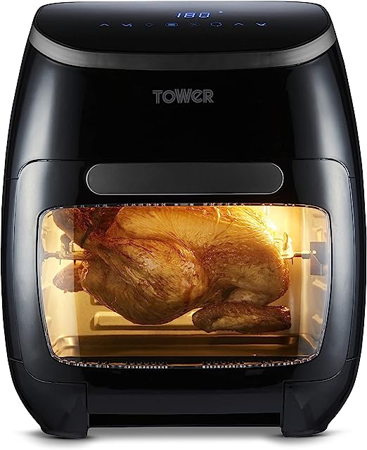 TOWER <BR>
10-in-1 Digital Air Fryer Oven <BR>
Black <BR>