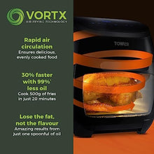Load image into Gallery viewer, TOWER &lt;BR&gt;
10-in-1 Digital Air Fryer Oven &lt;BR&gt;
Black &lt;BR&gt;
