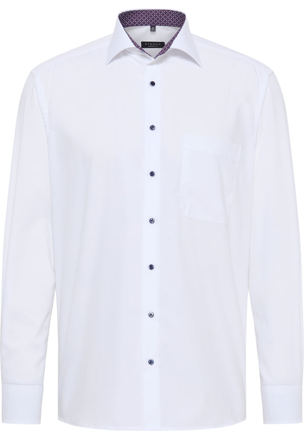 ETERNA<BR>
Cotton Shirt<BR>
White or 58<BR>