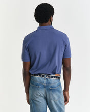 Load image into Gallery viewer, GANT&lt;BR&gt;
Contrast Pique Polo Shirt&lt;BR&gt;
Sage &amp; Dusty Navy &lt;BR&gt;
