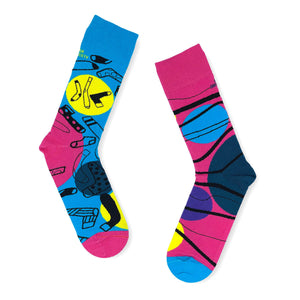 IRISH SOCKSCIETY <BR>
The Socks 21 Mens Sock, in aid of Down Syndrome Ireland<BR>
Multi <BR>