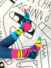 Load image into Gallery viewer, IRISH SOCKSCIETY &lt;BR&gt;
The Socks 21 Ladies Sock, in aid of Down Syndrome Ireland&lt;BR&gt;
Multi &lt;BR&gt;
