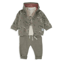 Load image into Gallery viewer, BABYBOL<BR>
3 Pieces Set Lost in the Wild <BR>
Khaki<BR>
