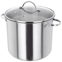 Load image into Gallery viewer, JUDGE ESSENTIALS &lt;BR&gt;
26cm Glass Lid Stock Pot 10 litre &lt;BR&gt;
