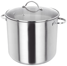 Load image into Gallery viewer, JUDGE ESSENTIALS &lt;BR&gt;
28cm Glass Lid Stock Pot 13 litre &lt;BR&gt;
