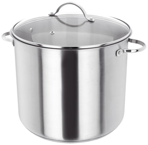 JUDGE ESSENTIALS <BR>
28cm Glass Lid Stock Pot 13 litre <BR>