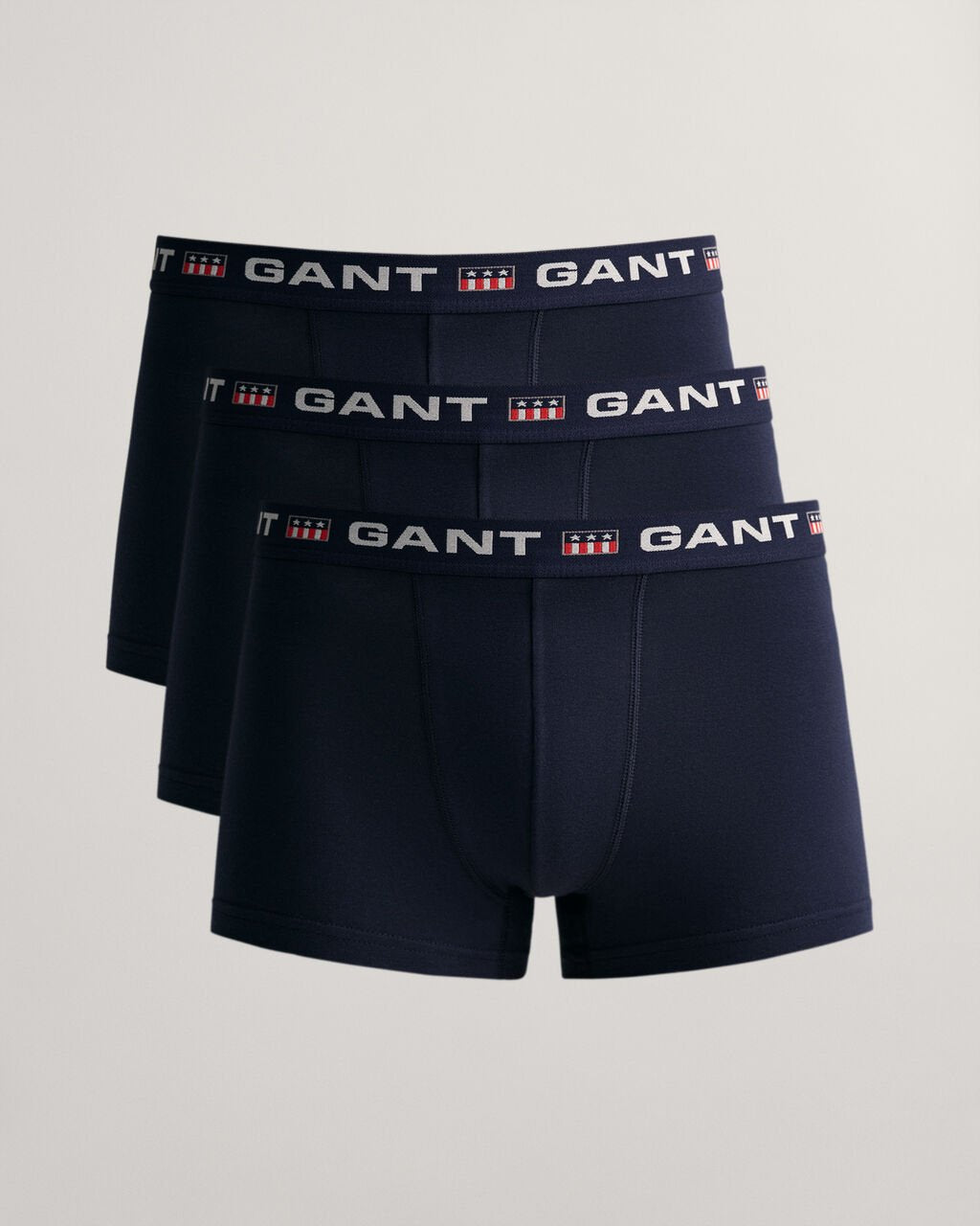 GANT <BR>
Shield 3 Pack Trunks <BR>
Navy <BR>
