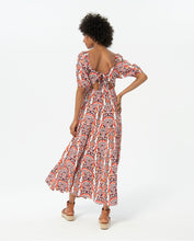 Load image into Gallery viewer, SURKANA &lt;BR&gt;
Printed puffed sleeve long dress &lt;BR&gt;
Multi &lt;BR&gt;
