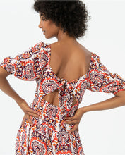 Load image into Gallery viewer, SURKANA &lt;BR&gt;
Printed puffed sleeve long dress &lt;BR&gt;
Multi &lt;BR&gt;
