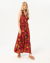 Load image into Gallery viewer, SURKANA &lt;BR&gt;
Printed sleeveless long dress &lt;BR&gt;
Orange &lt;BR&gt;
