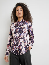 Load image into Gallery viewer, TAIFUN&lt;BR&gt;
Fitted Shirt Blouse With Print&lt;BR&gt;
Multi&lt;BR&gt;
