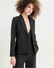 Load image into Gallery viewer, SURKANA &lt;BR&gt;
Pinstripe Blazer &lt;BR&gt;
Charcoal &lt;BR&gt;
