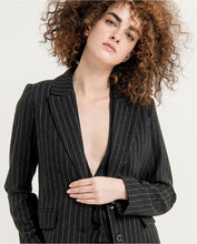 Load image into Gallery viewer, SURKANA &lt;BR&gt;
Pinstripe Blazer &lt;BR&gt;
Charcoal &lt;BR&gt;
