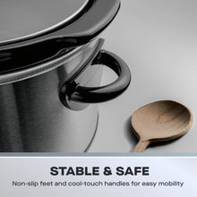 Load image into Gallery viewer, DAEWOO &lt;BR&gt;
6.5L Slow Cooker &lt;BR&gt;
Stainless Steel &lt;BR&gt;
