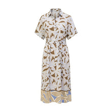 Load image into Gallery viewer, BIANCA <BR>
Selma dress <BR>
Blue/Brown <BR>
