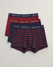 Load image into Gallery viewer, GANT &lt;BR&gt;
3-Pack Trunks &lt;BR&gt;
Wine &amp; Navy &lt;BR&gt;
