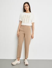 Load image into Gallery viewer, GERRY WEBER &lt;BR&gt;
Elegant 7/8-length stretch trousers &lt;BR&gt;
Sand &lt;BR&gt;
