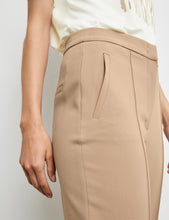 Load image into Gallery viewer, GERRY WEBER &lt;BR&gt;
Elegant 7/8-length stretch trousers &lt;BR&gt;
Sand &lt;BR&gt;
