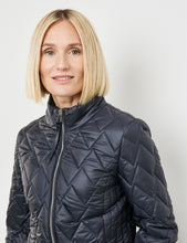 Load image into Gallery viewer, GERRY WEBER &lt;BR&gt;
Quilted jacket with a decorative topstitched pattern &lt;BR&gt;
Silver or Navy &lt;BR&gt;
