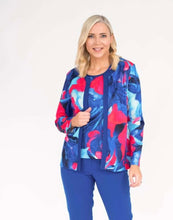 Load image into Gallery viewer, AVALON<BR>
Abstract Floral Print Twinset<BR>
Royal<BR>
