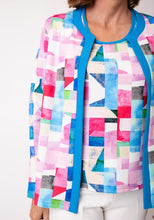 Load image into Gallery viewer, AVALON<BR>
Abstract Floral Print Twinset<BR>
Royal<BR>
