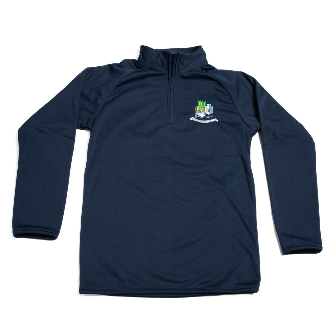 ATHLONE COMMUNITY COLLEGE <BR>
PE Track Suit Top <BR>
Navy Crested <BR>