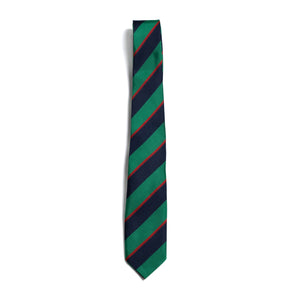 ATHLONE COMMUNITY COLLEGE <BR>
Striped Tie <BR>
Navy 7 Green <BR>
