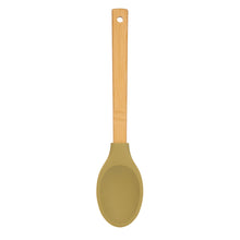 Load image into Gallery viewer, &amp;AGAIN &lt;BR&gt;
Bamboo &amp; Silicone Solid Spoon &lt;BR&gt;
