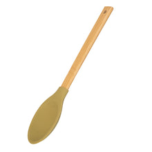 Load image into Gallery viewer, &amp;AGAIN &lt;BR&gt;
Bamboo &amp; Silicone Solid Spoon &lt;BR&gt;
