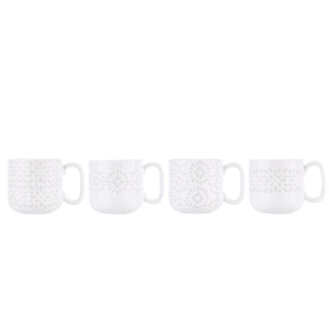 ARTISAN STREET <BR>
Set of 4 Espress Cups <BR>
Cream <BR>