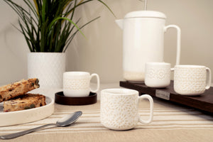 ARTISAN STREET <BR>
Set of 4 Espress Cups <BR>
Cream <BR>