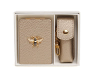 ALICE WHEELER <BR>
Oblong Mirror & Lipstick holder Set <BR>
Bronze <BR>