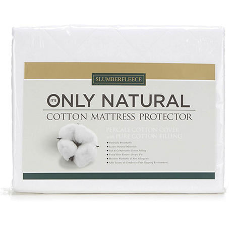 SLUMBER FLEECE <BR>
Percale Cotton Mattress Protection <BR>