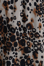 Load image into Gallery viewer, MILANO <BR>
Ruffle Tie Neck Midi Dress <BR>
Animal Print <BR>
