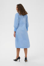 Load image into Gallery viewer, CULTURE <BR>
CUantoinett 3/4 sleeve dress <BR>
Forever Blue <BR>
