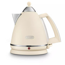 Load image into Gallery viewer, DELONGHI &lt;BR&gt;
Argento Flora 1.7 litre Kettle &lt;BR&gt;
Cream &lt;BR&gt;
