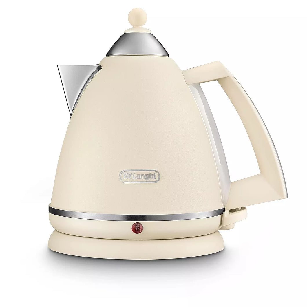 DELONGHI <BR>
Argento Flora 1.7 litre Kettle <BR>
Cream <BR>
