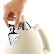 Load image into Gallery viewer, DELONGHI &lt;BR&gt;
Argento Flora 1.7 litre Kettle &lt;BR&gt;
Cream &lt;BR&gt;
