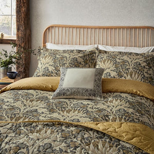 WILLIAM MORRIS <BR>
Artichoke Duvet Cover Set <BR>
Charcoal <BR>